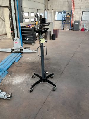 a machine that is sitting on a stand in a building