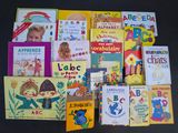 a lot of children ' s books that are on the table
