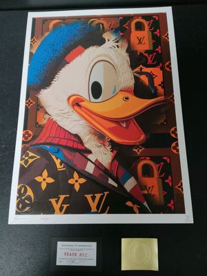 DEATH NYC. Sérigraphie sur papier signée à la main, avec cer… - Photo 1