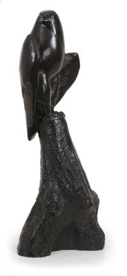Georges Lucien GUYOT (1885-1973) - Faucon au rocher - Bronze…