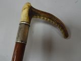 a cane with a handle that has a banana on it
