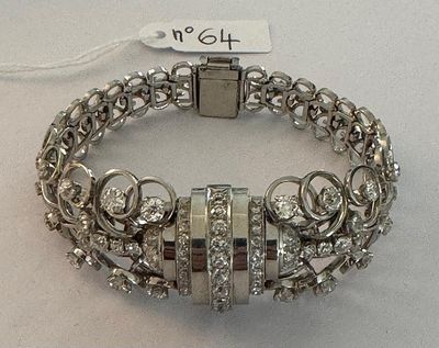 Belle Montre / Bracelet en platine, Bracelet et Cache montre…