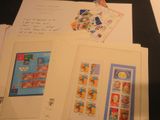 a lot of different stamps on a table