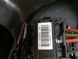 an image of a close up of a car ' s dashboard with a barcode on it