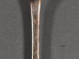 a spoon with a spoon handle on it on a table