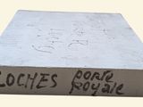 a white box with writing on it that says lochies pool square