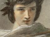 portrait d'une jeune femme portant une couronne de fleurs dans les cheveux