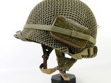 an image of a helmet on a stand on a white background