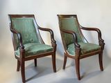 pair of antique chairs with green upholstered upholstered upholstered upholstered upholstered upholstered upholstered upholstered uphol