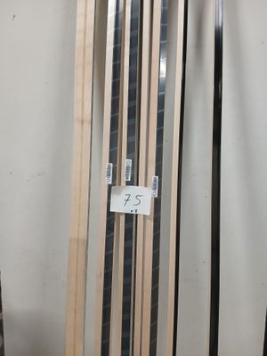 Lot de 16 baguettes de finition en bois, couleur noir Salvat…