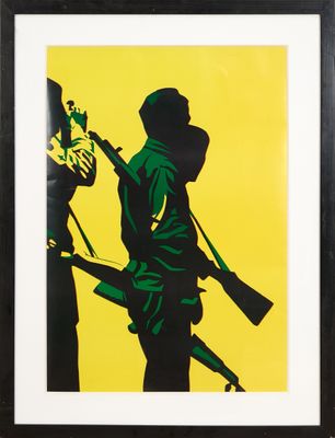 Bernard Rancillac (1931-2021) Le Soldat 1974 Sérigraphie sur…