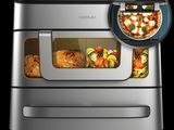 an image of a pizza oven with a pizza in it