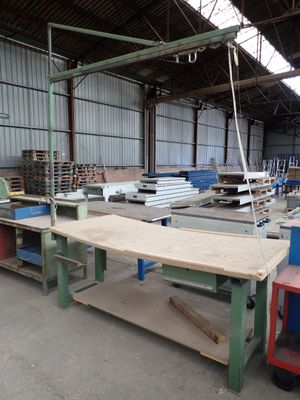 a large room with a lot of tables and chairs in it