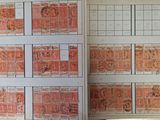 a book that has a bunch of drawings on it