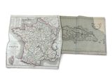 two maps of france and france with a map of the country