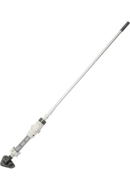 a close up of a pole with a handle on a white background