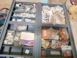 many different types of items in the drawers