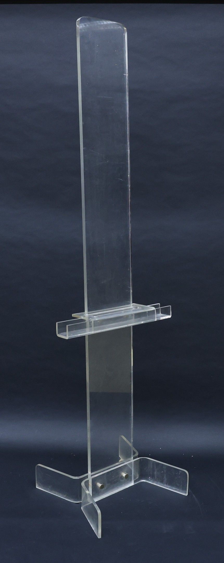 Chevalet en plexi-glass - H. 200 cm, L.