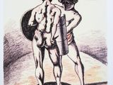 une image représentant deux hommes debout l'un à côté de l'autre
