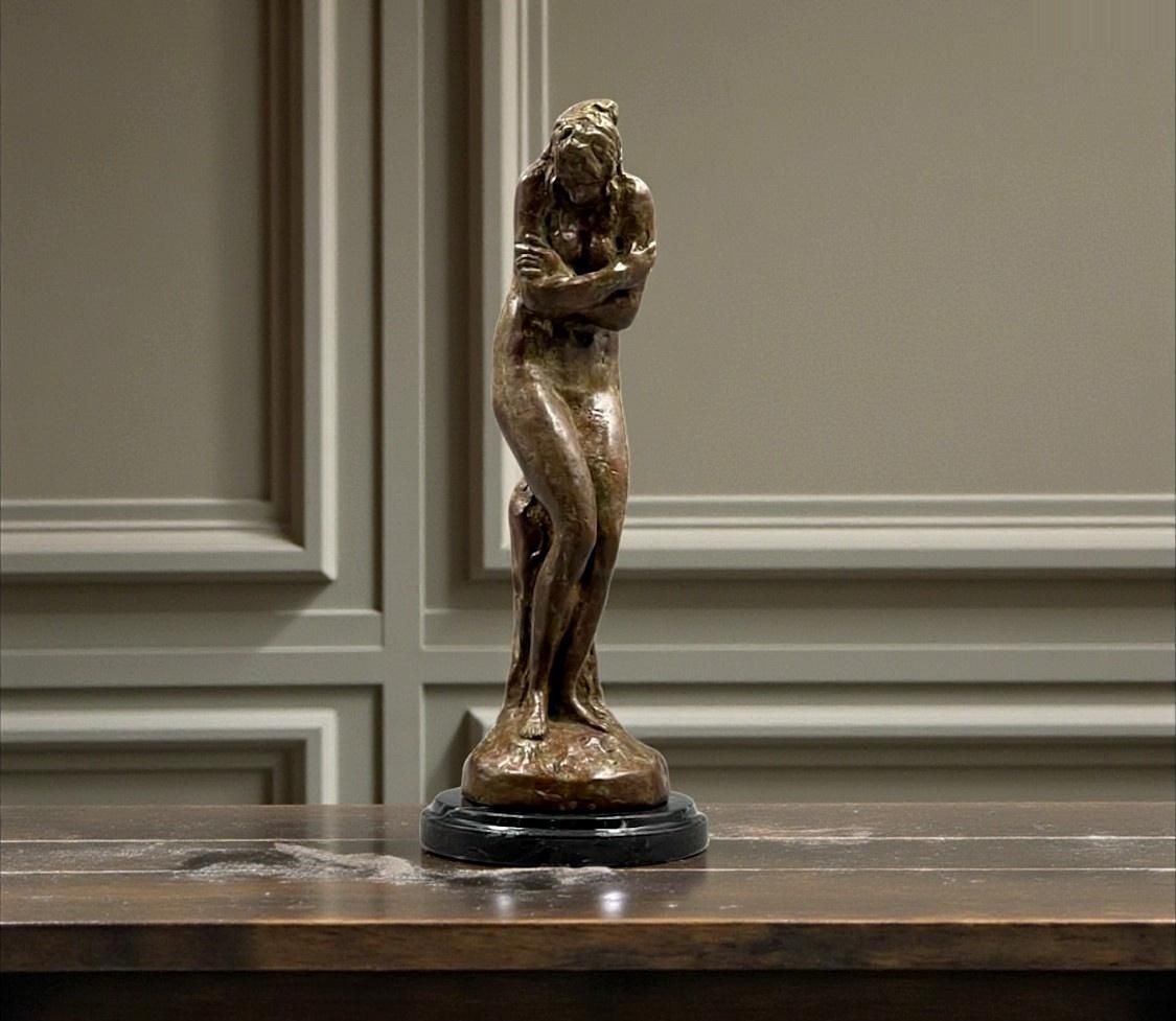 Jean-Antoine Houdon Bronze 'La Frileuse' 27 cm