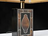 an image of a lamp that is on a table