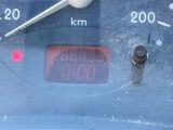 a close up of a speedometer on the dashboard of a car