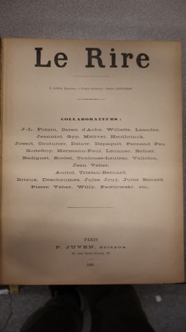 Le rire 1894 à 1895