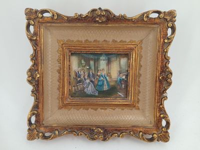 a picture of a painting hanging on a wall