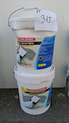 Lot de 2 seaux de décapant SCALPEX Decap’Rapid, 20 kg chacun…
