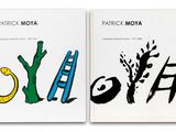 two books with different illustrations on them on a white surface