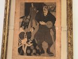 a picture of a painting hanging on the wall