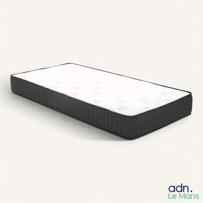 a close up of a mattress on a white surface