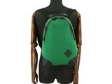 a green backpack sitting on a mannequin mannequin mannequin mannequin mannequin mannequin mannequin mannequin manne