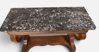 Console en placage d'acajou ouvrant par un tiroir en ceintur… (photo 4)