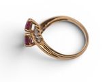 an image of a close up of a ring on a white surface