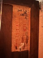 Grand buffet deux corps en bois exotique à quatre portes per… (photo 2)