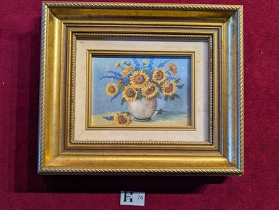 Huile surtoile, Les tournesols - Dim.