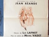 an old movie poster of a man and a woman sitting on a couch