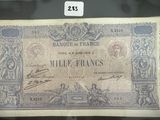 un ancien billet de banque français sur lequel figurent deux hommes
