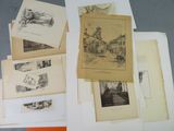 a lot of old books that are on a table