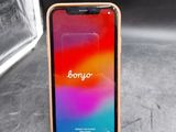 iphone xr with the back of the phone showing the logo on the screen