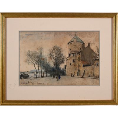 FRANK-BOGGS. (1855-1926). « Vue de Nevers ». - Photo 1