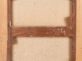 an old picture of a picture of a wooden frame with a picture on it
