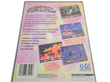 a back cover of a video game that is on display