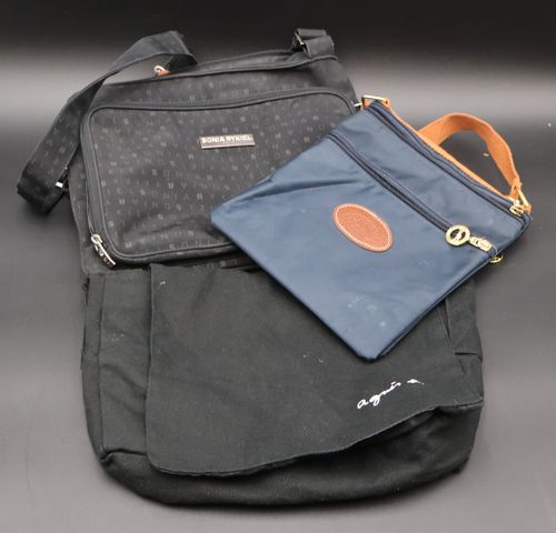 Sonia RYKIEL ED – Sac à grande sangle, noir ; on y joint un sac e...
