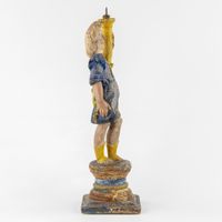 Chandelier baroque ou « ceroferario », en bois sculpté et pa… (photo 6)