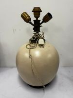Lampe boule en céramique craquelée crème (photo 2)