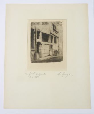 Charles MERYON (1821-1868) - "Le n° 12". Eau forte originial…