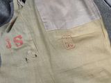 a close up of a pair of pants that have been stitched together