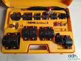 a yellow case that has a bunch of electrical equipment in it